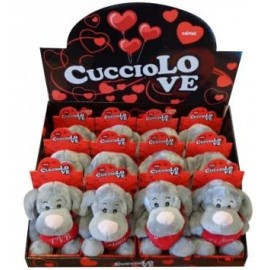 Pelouche Pupazzo Cucciolo Love cm 15 San Valentino Idea Regalo