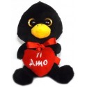 PELOUCHE PUPAZZO SWEET HEART PINGUINO CON CUORE CM 15