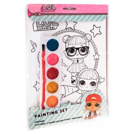 L.O.L SURPRISE! SET PER DIPINGERE CON PITTURA COLORI AD ACQUA SET PER ARTISTI GIOCHI PER BAMBINE