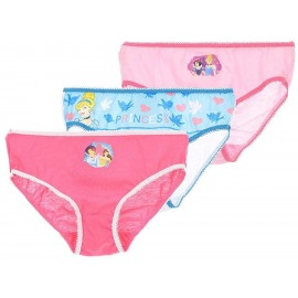 SET 3 MUTANDINE PRINCIPESSE DISNEY SLIP 100% COTONE 6/8 ANNI BAMBINA