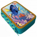 ASTUCCIO SCUOLA DISNEY DORY MULTISCOMPARTO 3 ZIP PORTACOLORI PENNARELLI GIOTTO