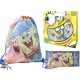  Borsa-Sacca-Zaino con Astuccio portapenne Spongebob in confezione idea regalo Bambini