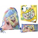 Set Regalo Spongebob Bambini – Zaino Sacca con Coulisse + Astuccio Portapenne – Idea Regalo Scuola e Tempo Libero