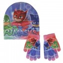 Set PJ Masks, Guanti e Cappello Bambini Unisex, Blu