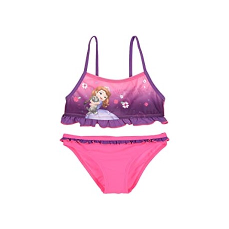 COSTUME MARE PISCINA DISNEY PRINCIPESSA SOFIA BIKINI 2 PEZZI BAMBINA