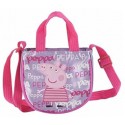 BORSA CON DUE MANICI E TRACOLLA PEPPA PIG