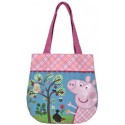 BORSA CON MANICO BAMBINA BORSETTA SECCHIELLO PEPPA PIG 27X21CM