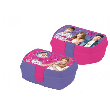 PORTAMERENDA VIOLETTA DISNEY PORTAPRANZO SCUOLA TEMPO LIBERO CM. 17,5 x 12,5 x 5,8