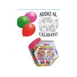 SET DA 12 PALLONCINI LATTICE PER FESTA ADDIO AL CELIBATO