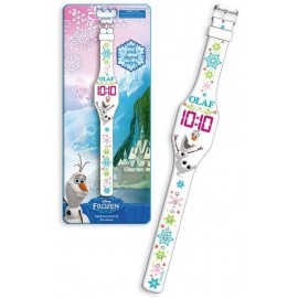 OROLOGIO DA POLSO DIGITALE FROZEN OLAF DISNEY CON LED IN CONFEZIONE REGALO BAMBINA