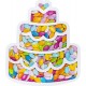 Portaconfetti a Forma di Torta in Polistirolo - Decorazione per Feste di Compleanno