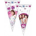 SACCHETTO BUSTINA CONO PER CARAMELLE MARSH MALLOW VIOLETTA DISNEY CM 40 PZ-25