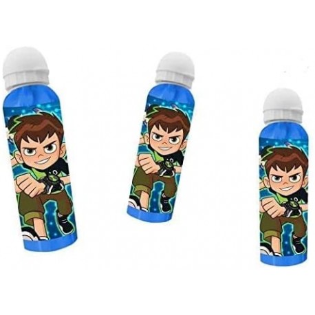 BORRACCIA IN ALLUMINIO BEN10 MARVEL CON BECCUCCIO E COPERCHIO 500 ML