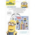 Minions Set da Colorare Colori Stickers Attacca e Stacca Cattivissimo Me