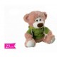 Orso di peluche con felpa maglione e cappuccio cm 23