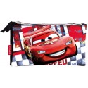 ASTUCCIO BUSTINA PORTACOLORI 3 SCOMPARTI SCUOLA CARS  DISNEY CM. 22x12x10