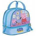 DISNEY Cestino Asilo manici e tracolla PEPPA PIG Scuola Passeggio Bambini CM 23