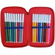 ASTUCCIO SCUOLA PJ MASKS MULTISCOMPARTO 3 ZIP PORTACOLORI PENNARELLI GIOTTO