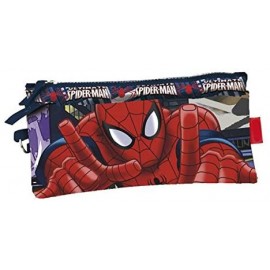 BUSTINA ASTUCCIO SPIDERMAN PORTACOLORI 2 SCOMPARTI SCUOLA DISNEY CM. 22x12x10