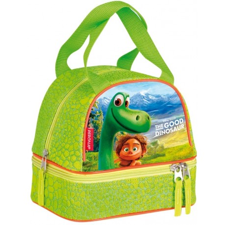 DISNEY Cestino Asilo manici e tracolla DINOSAURO BUONO Scuola Passeggio Bambina CM 23