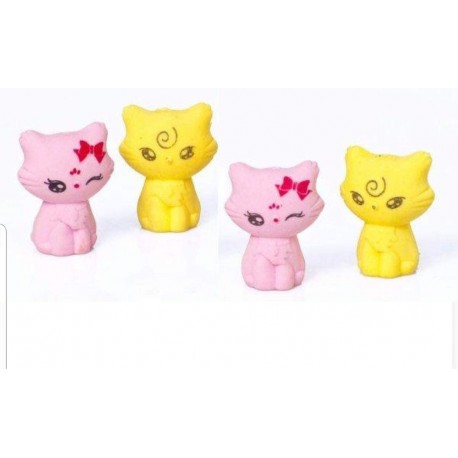 Gomma Copri Matita Gattino 3cm Regalini festa 50 pz assortiti