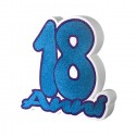 Numeri 3D personalizzati in polistirolo coloratocon base di appoggio per Feste Compleanno  33x30x5CM