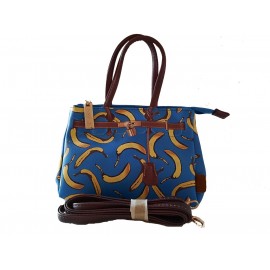 BORSA BORSETTA DONNA SPALLA PICCOLA TRACOLLA cm 18x15 TRACOLLINA PASSEGGIO TROPICAL BANANE