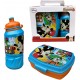 Set Borraccia da 420 ml e Sandwich Box Portamerenda per bambini in plastica Mickey Mouse Disney