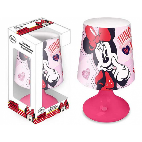 LUCE LAMPADA MINNIE DISNEY COMODINO A BATTERIE CONFEZIONE REGALO