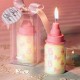 Bomboniera candela forma biberon color celeste/Rosa IDEA REGALO COMPLEANNO NATALE BATTESIMO COMUNIONE CRESIMA