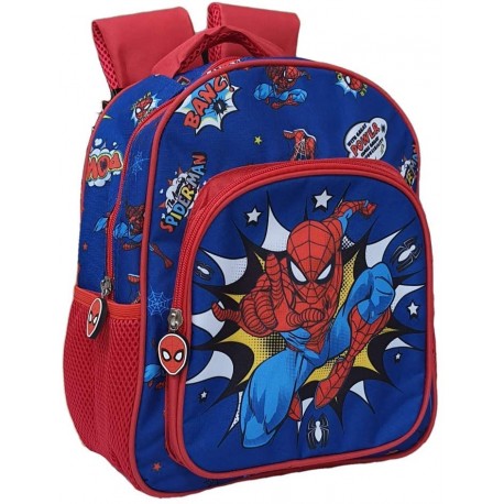 Zaino Asilo Spiderman Marvel Uomo Ragno Tasca Frontale Scuola Bambino CM.30 -