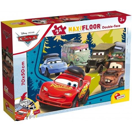 Puzzle Disney Cars Double-Fac - 24 Pezzi  Giochi e colora