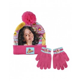Disney Set 2 pezzi cappello + guanti  invernali Soy Luna Bambina