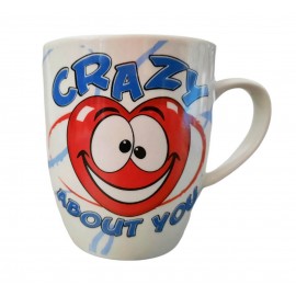 Tazza ceramica CRAZY Tazzone cuore colazione colazione