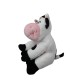 DOLLYSSIMA MUCCA BIANCONERA PUPAZZO PELUCHE MORBIDO BIANCO NERO CM 12