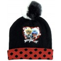 Cappello Cappellino Invernale con Pon Pon Disney Lady Bugs Bambina Miraculus tg 54