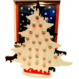 Albero di Natale Porta Ovetti in polistirolo calendario dell' avvento