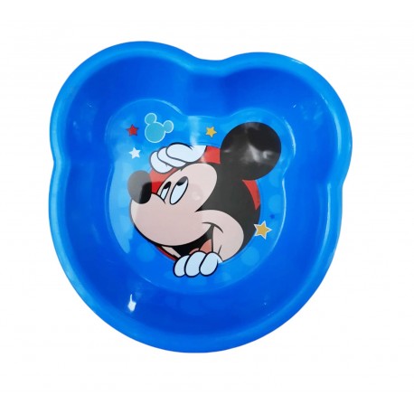 PIATTO SCODELLA FONDO DISNEY IN MELAMINA PER LA SCUOLA TOPOLINO 18 CM