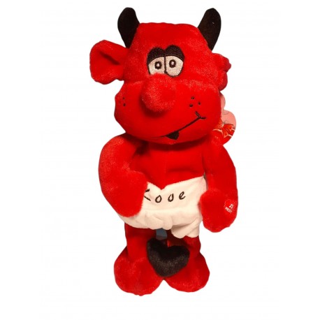 DIAVOLETTO PELUCHE con SUONO E MOVIMENTO CM 40