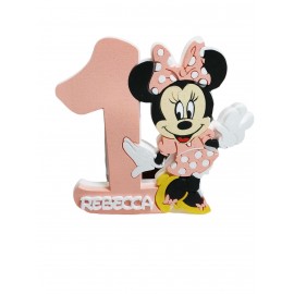 Sagoma Minnie Disney in Polistirolo Personalizzata con Nome e Età: Un Dettaglio Unico per una Festa Indimenticabile!"
