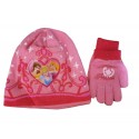 SET 2PZ DISNEY CAPPELLO CAPPELLINO GUANTI PRINCIPESSA 2-5 ANNI