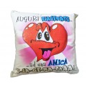 Cuscino Cuore Per Compleanno Glitter- Migliore Amica