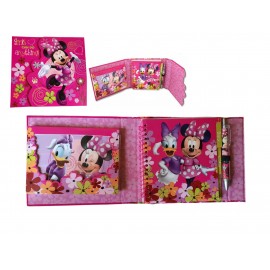 Set Ricordi Disney Minnie - Album Foto, Agenda, Block Notes, Penna Scatto - Set Regalo Disney Ricordi Minnie