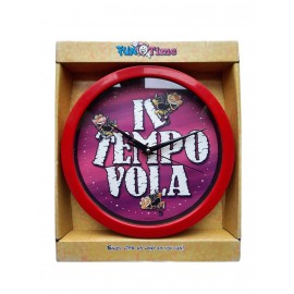 OROLOGIO DA PARETE UMOR CON FRASE "IL TEMPO VOLA" CM 24