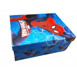 Scatola Regalo + Coperchio Carta Spiderman Marvel 19x25x11h