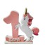 Sagoma Unicorno rosa in polistirolo per compleanno - Personaggi in polistirolo per feste a tema