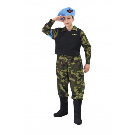 VESTITO COSTUME Maschera di CARNEVALE bambino - Soldato U.N.S. MARINES