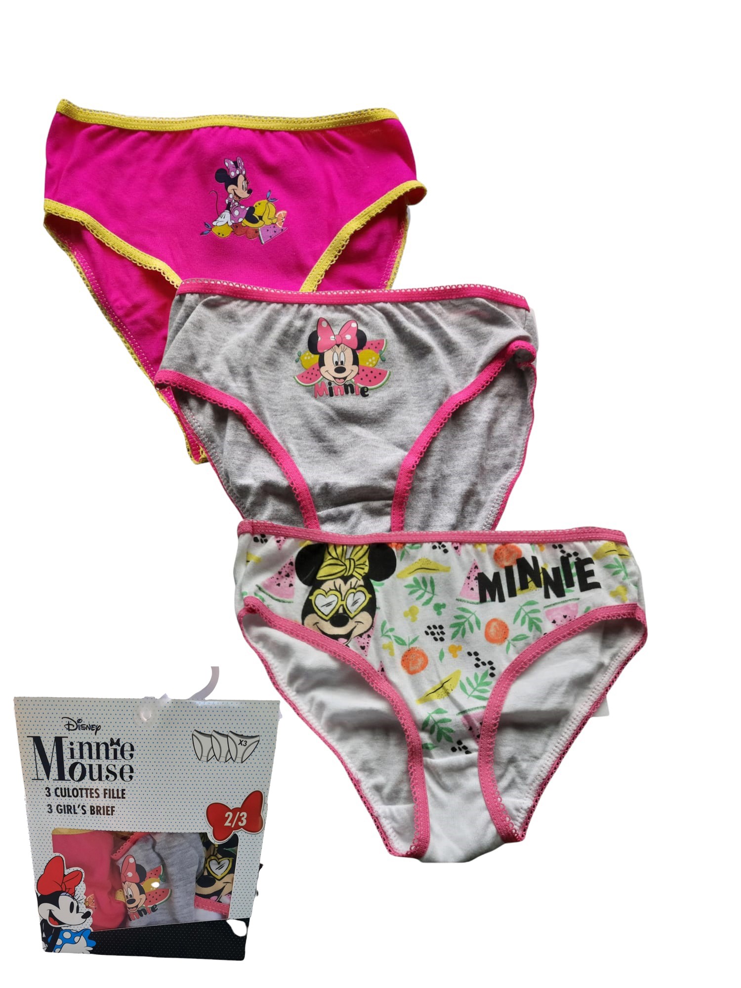 Confezione da 5 Disney Minnie Mouse Mutandine per Bambina 