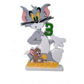 Sagoma in Polistirolo Tom & Jerry  Personalizzata con Nome Compleanno festa e party Disney Marvel cm 70