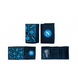 Portafoglio ufficiale SSC NAPOLI 12.4X8.7 cm Chiusura A Velcro Portamonete con Confezione REGALO